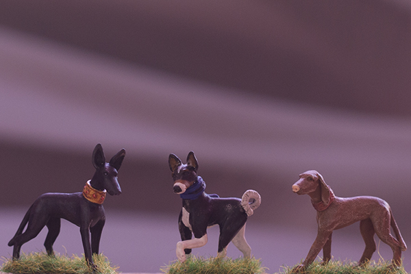 figurine chien hunting dogs